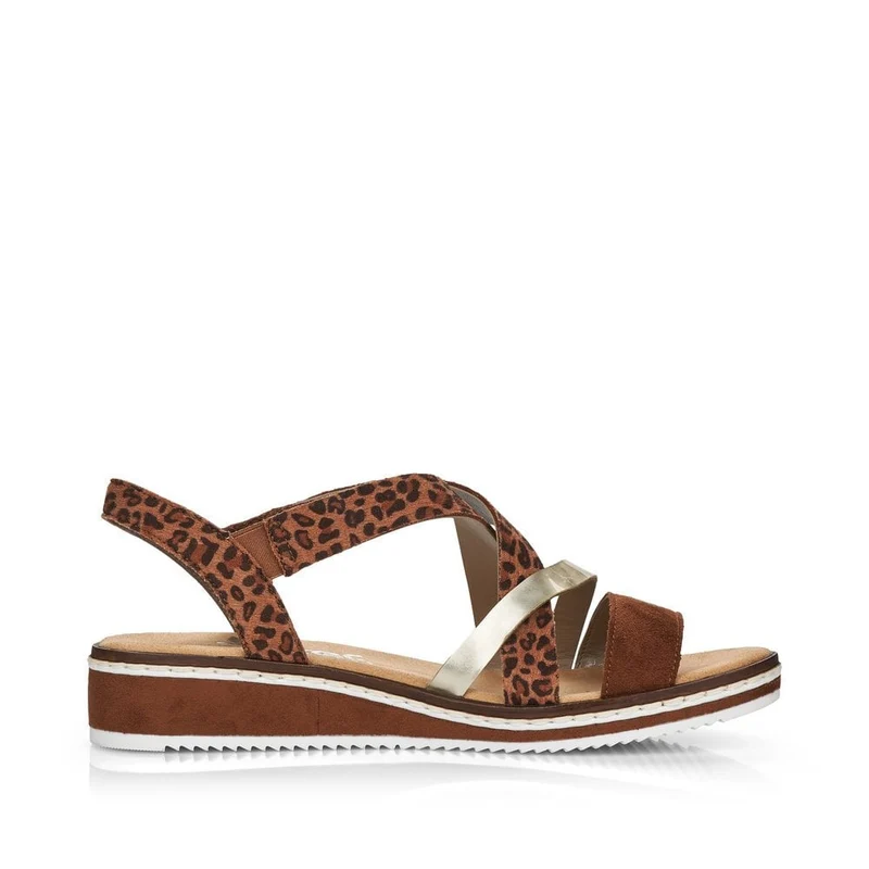 Rieker Damenmode-Sandale – Braun