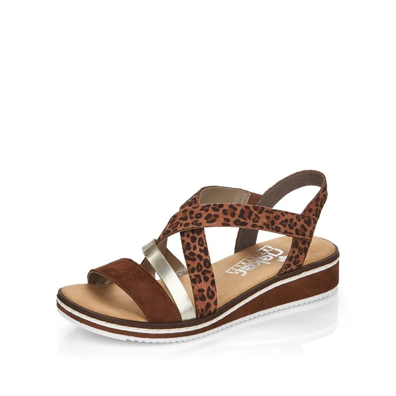 Rieker Damenmode-Sandale – Braun