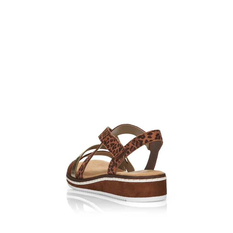 Rieker Damenmode-Sandale – Braun