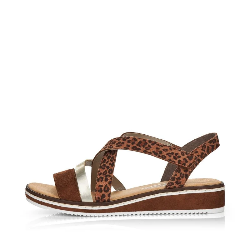 Rieker Damenmode-Sandale – Braun