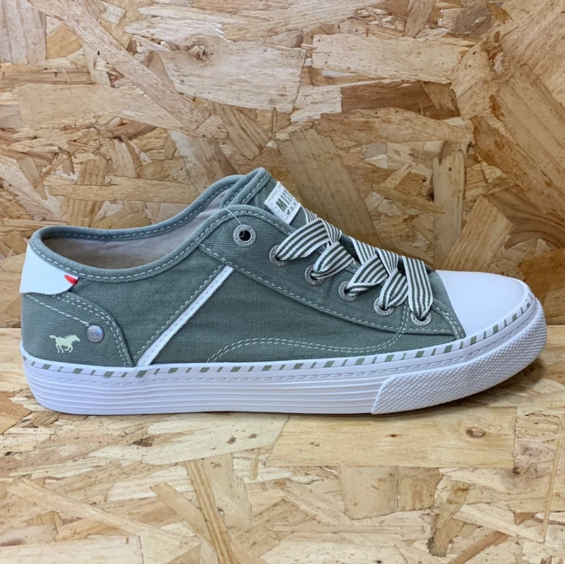 Mustang Damen-Sneaker – Khakigrün