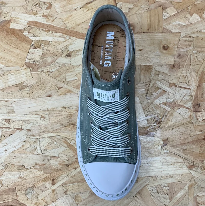 Mustang Damen-Sneaker – Khakigrün