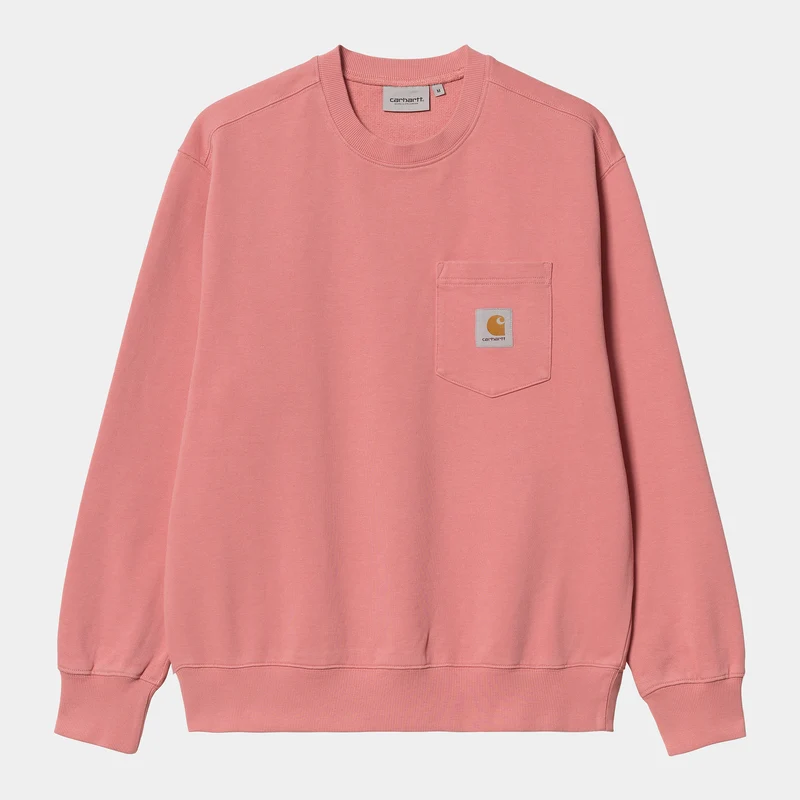 Carhartt WIP Herren-Sweatshirt mit Tasche – Rothko Pink