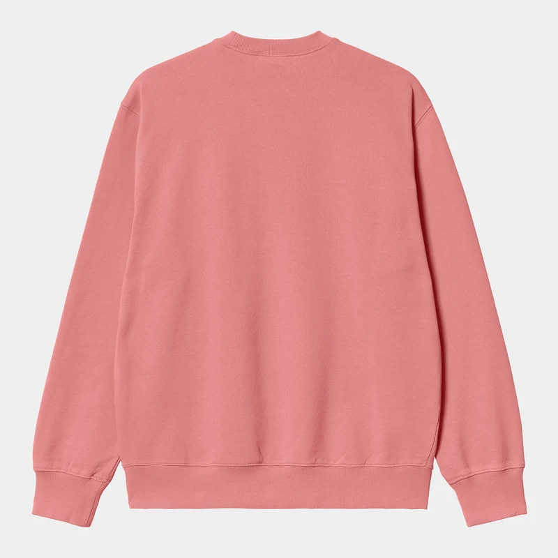 Carhartt WIP Herren-Sweatshirt mit Tasche – Rothko Pink