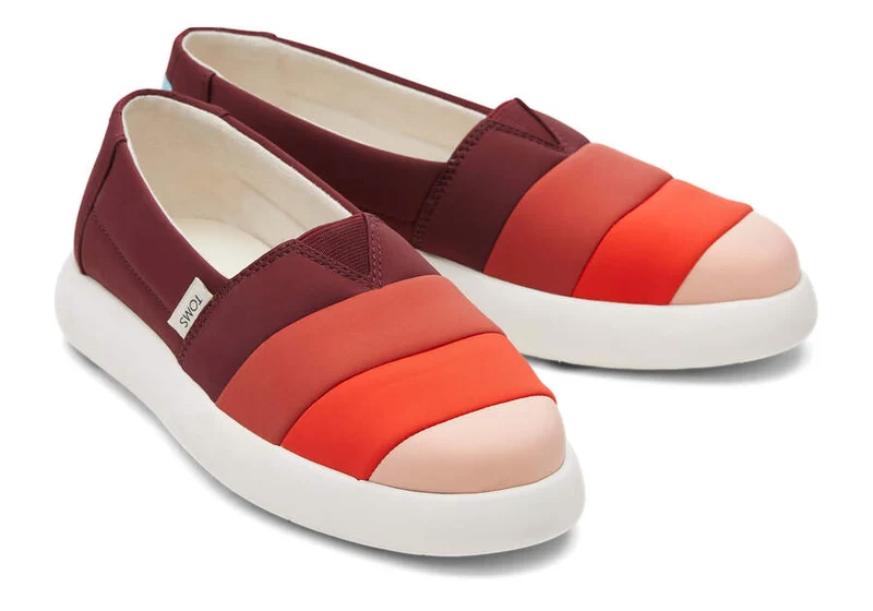 TOMS Alpargata Mallow Vegane Espadrille für Damen – Burgunderrot