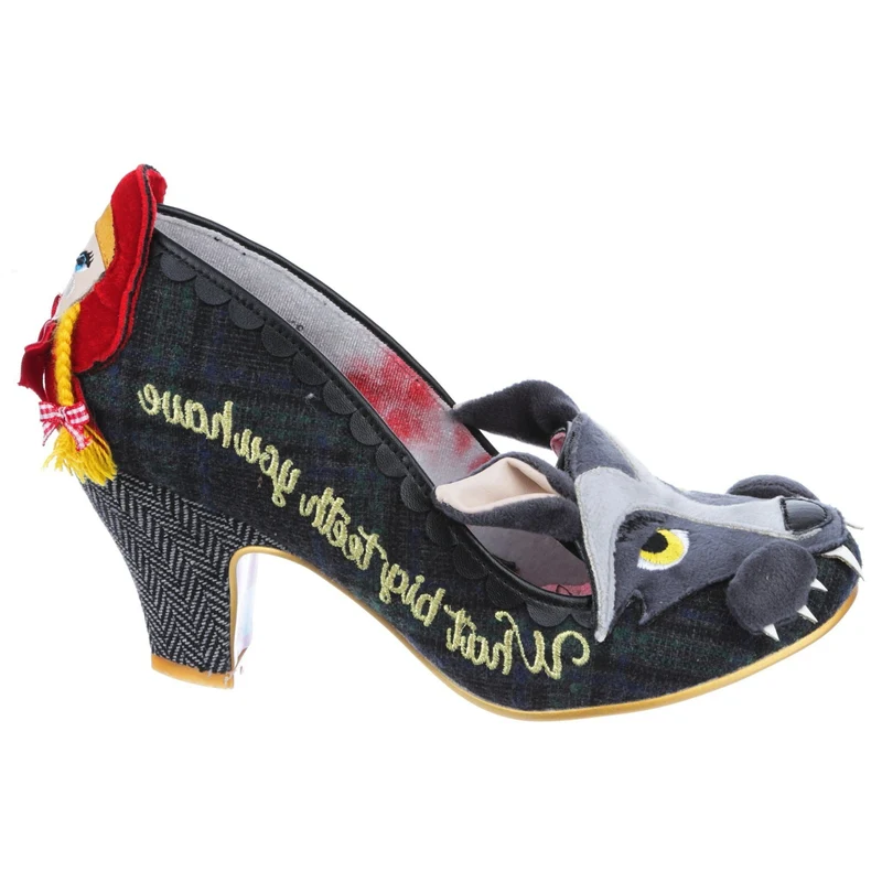 Irregular Choice Damen Visiting Grandma High Heel – Schwarz