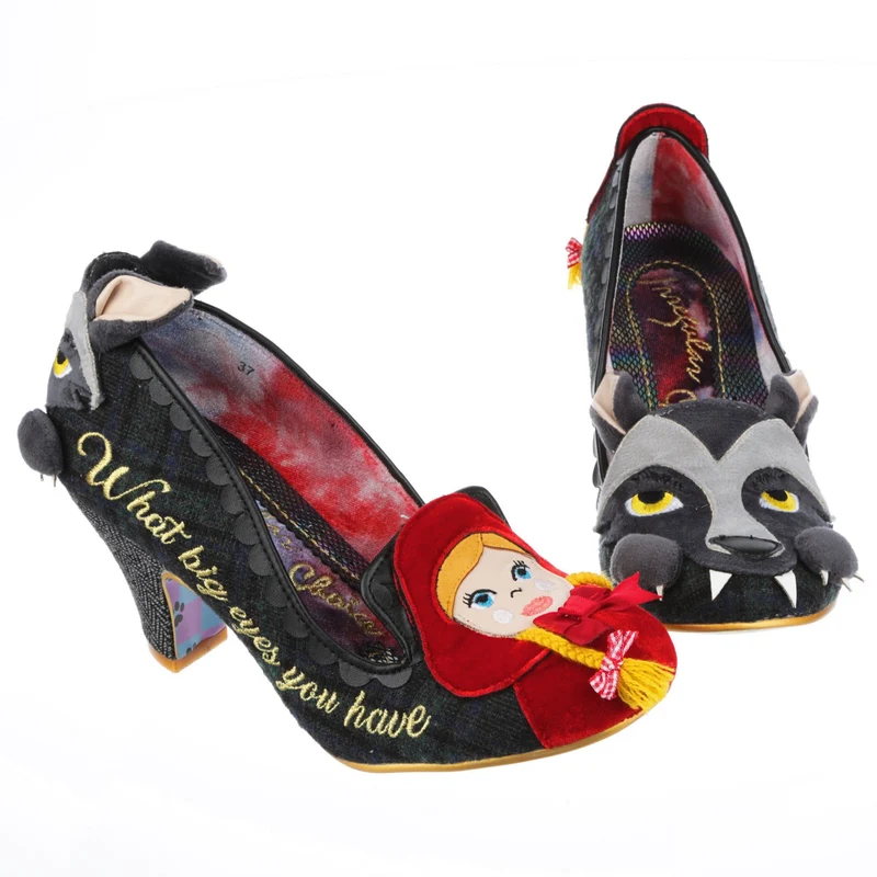 Irregular Choice Damen Visiting Grandma High Heel – Schwarz