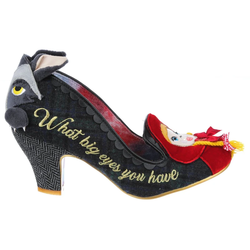 Irregular Choice Damen Visiting Grandma High Heel – Schwarz