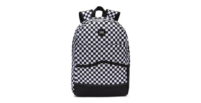 VANS Unisex Construct Skool Checkerboard Rucksack – Schwarz / Weiß