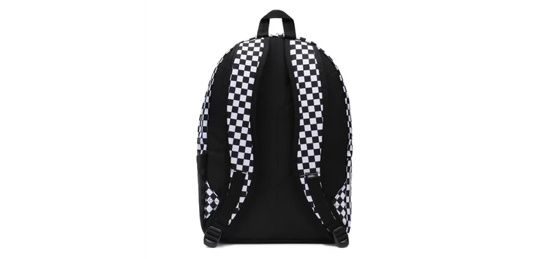 VANS Unisex Construct Skool Checkerboard Rucksack – Schwarz / Weiß