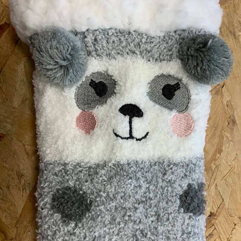 Bramble Panda-Lounge-Socke für Damen – Grau