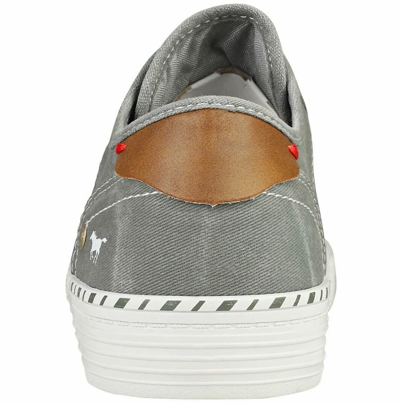 Mustang Damen-Sneaker ohne Schnürsenkel zum Hineinschlüpfen – Grau