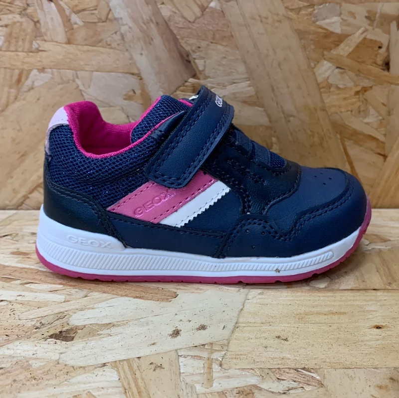 Geox Kleinkinder B Rishon GA Trainer – Marineblau/Fuchsia