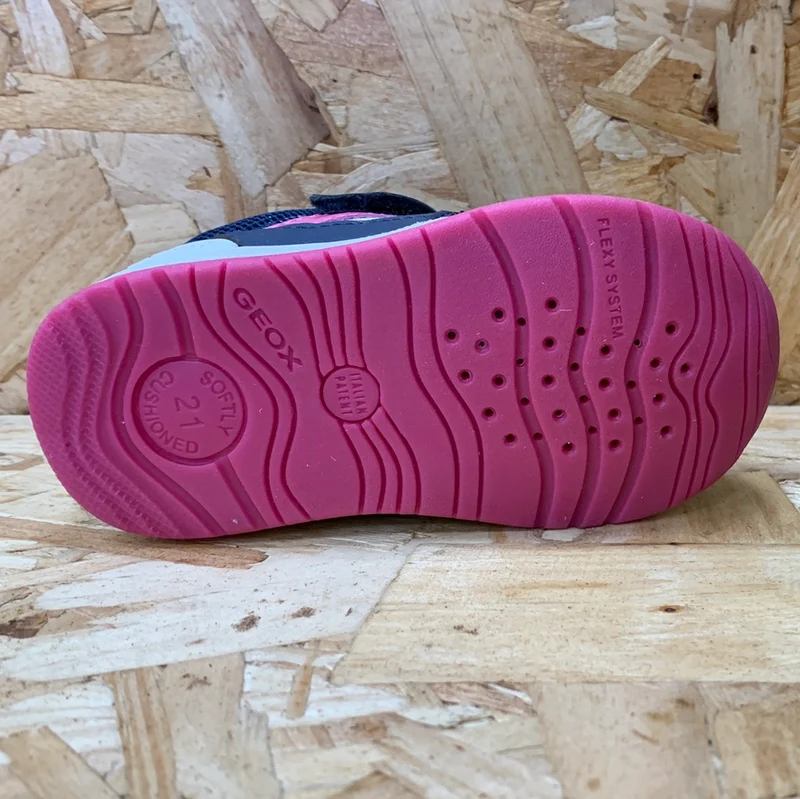 Geox Kleinkinder B Rishon GA Trainer – Marineblau/Fuchsia
