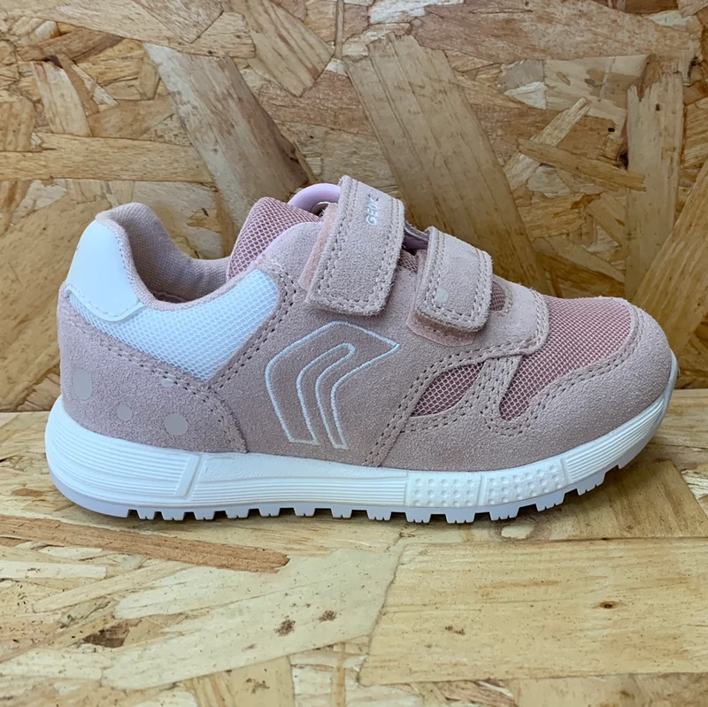 Geox Kleinkinder B Alben GA Ledertrainer – Hellrosa