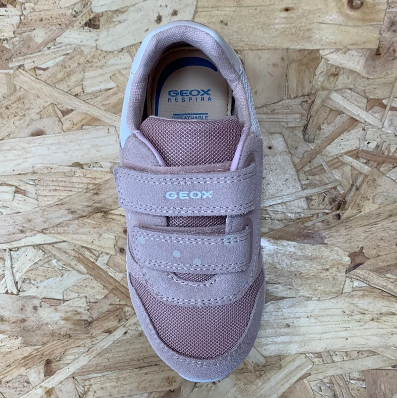 Geox Kleinkinder B Alben GA Ledertrainer – Hellrosa