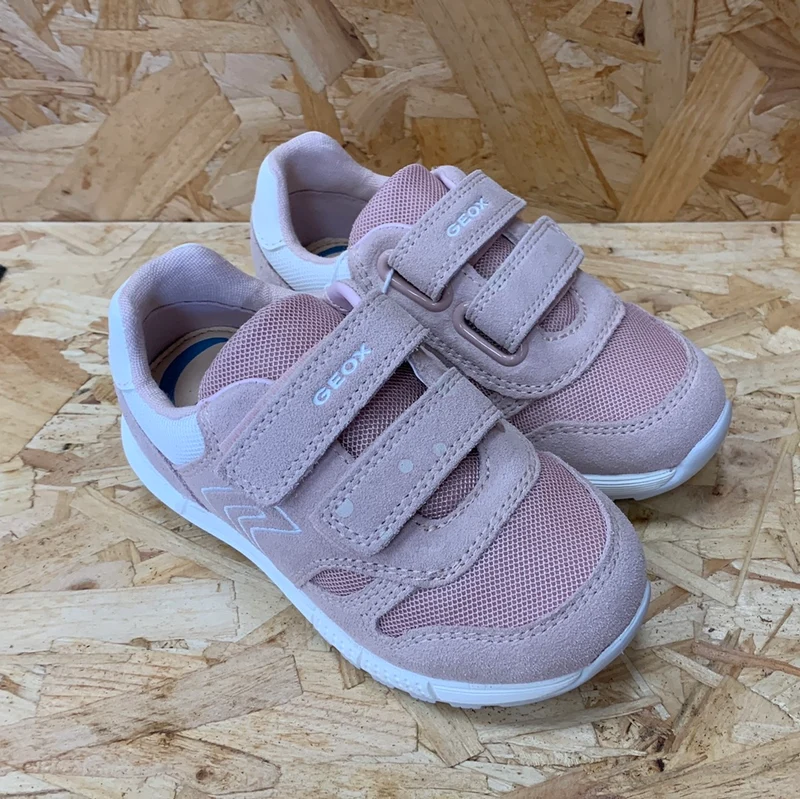Geox Kleinkinder B Alben GA Ledertrainer – Hellrosa