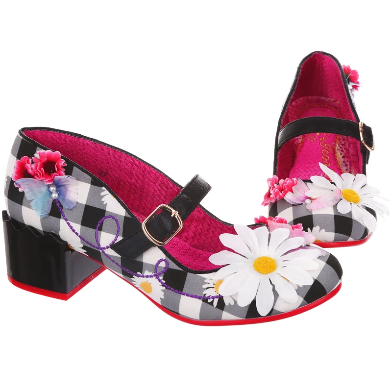 Irregular Choice Damen „Blue Skies“ Mid Heel – Schwarz