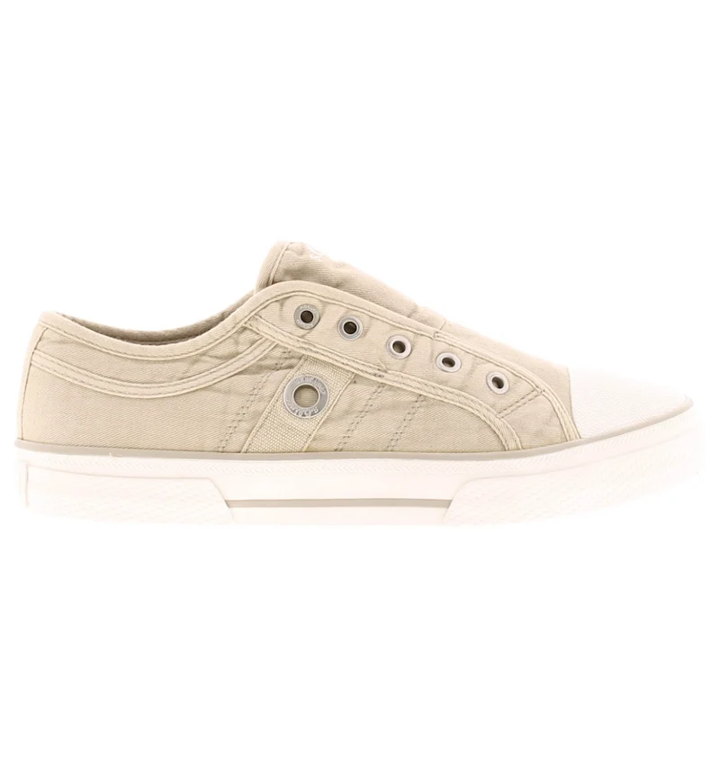 S.Oliver Damen Slip On Canvas Trainer - Creme