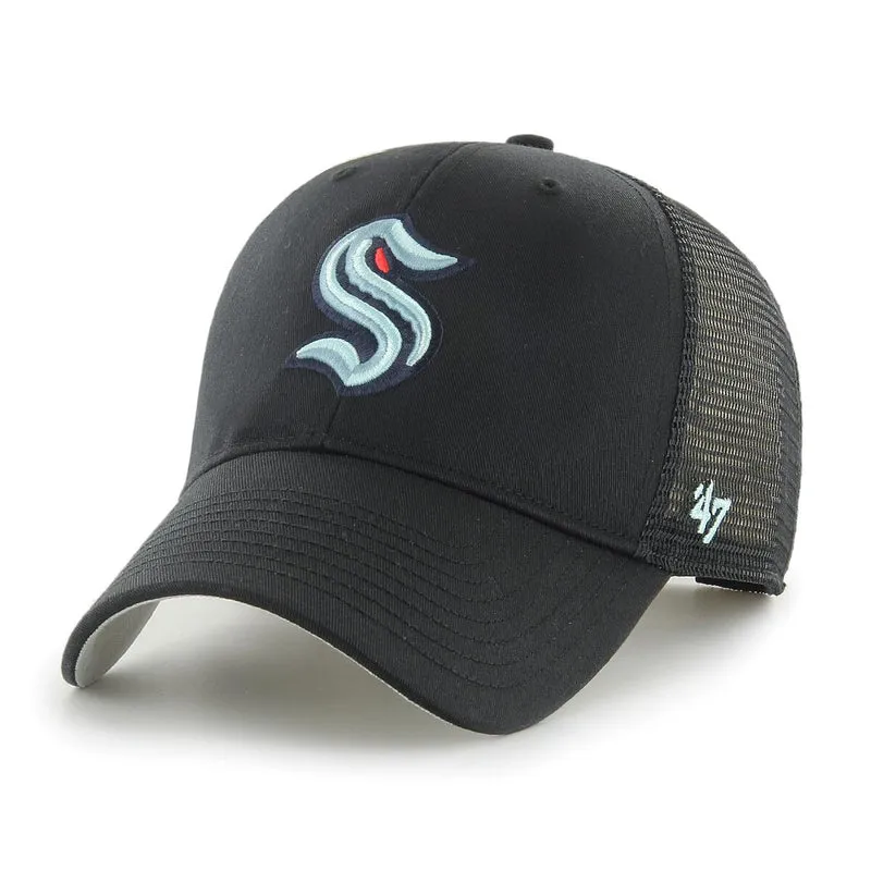 '47 Brand Unisex Seattle Kraken Trucker Cap – Schwarz