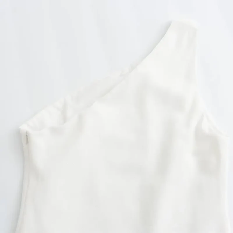 Damen One-Shoulder Maxikleid