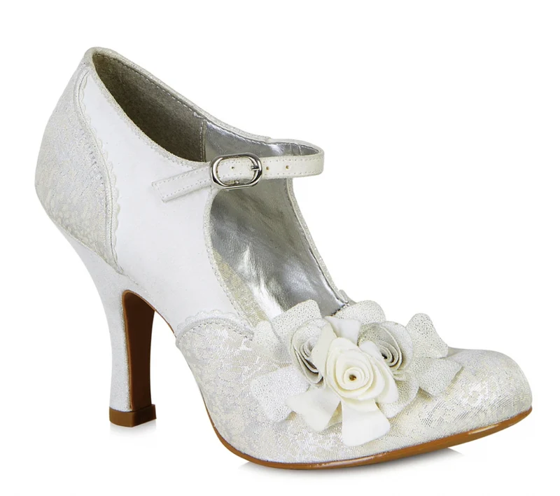 Ruby Shoo Emily Hochzeitsschuh für Damen – Silber
