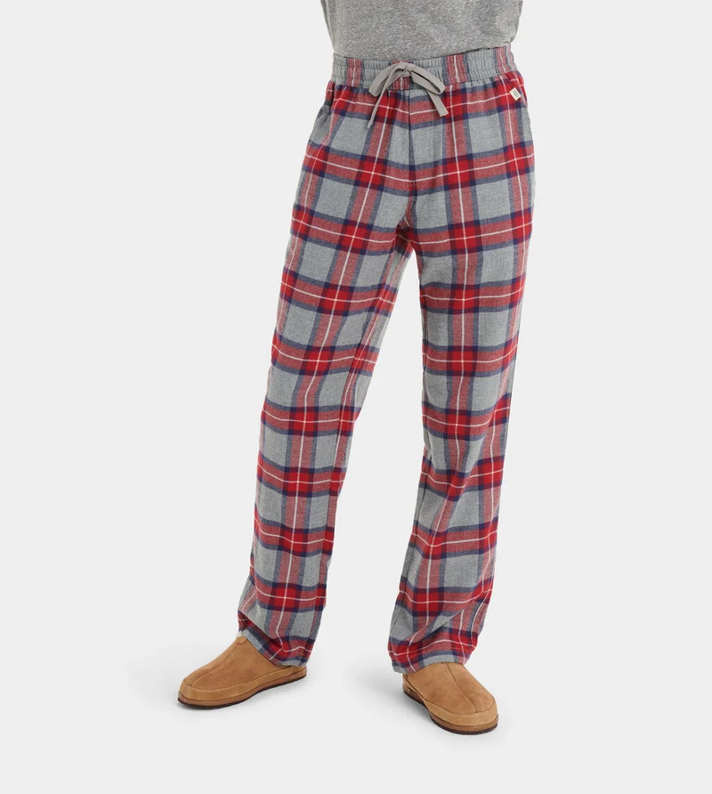 UGG Herren-Pyjama-Box-Set Steiner – Grau / Rot