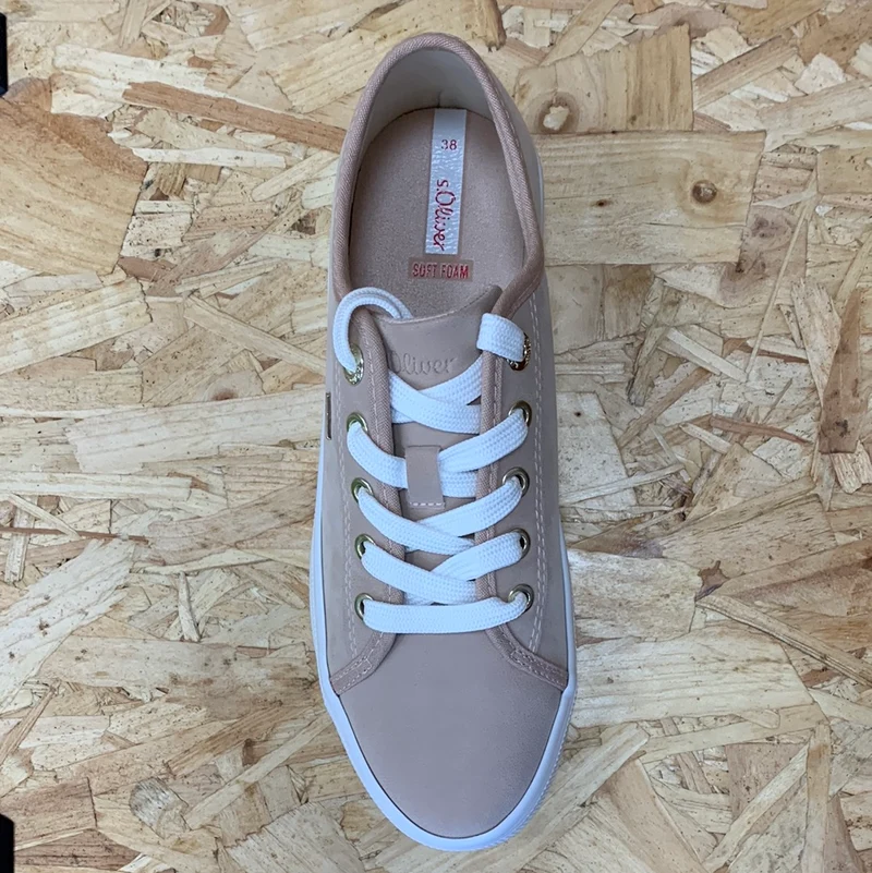 S.Oliver Damenmode-Plateau-Trainer – zartes Rosa