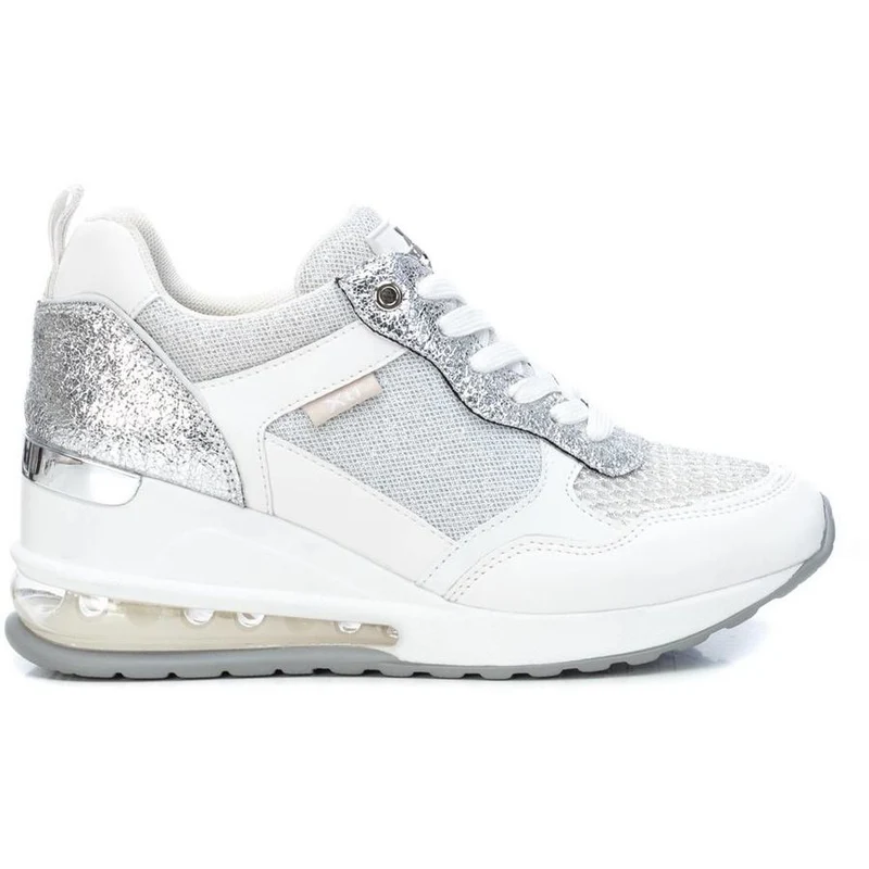 XTI Damenmode-Sneaker mit Keilabsatz – Weiß