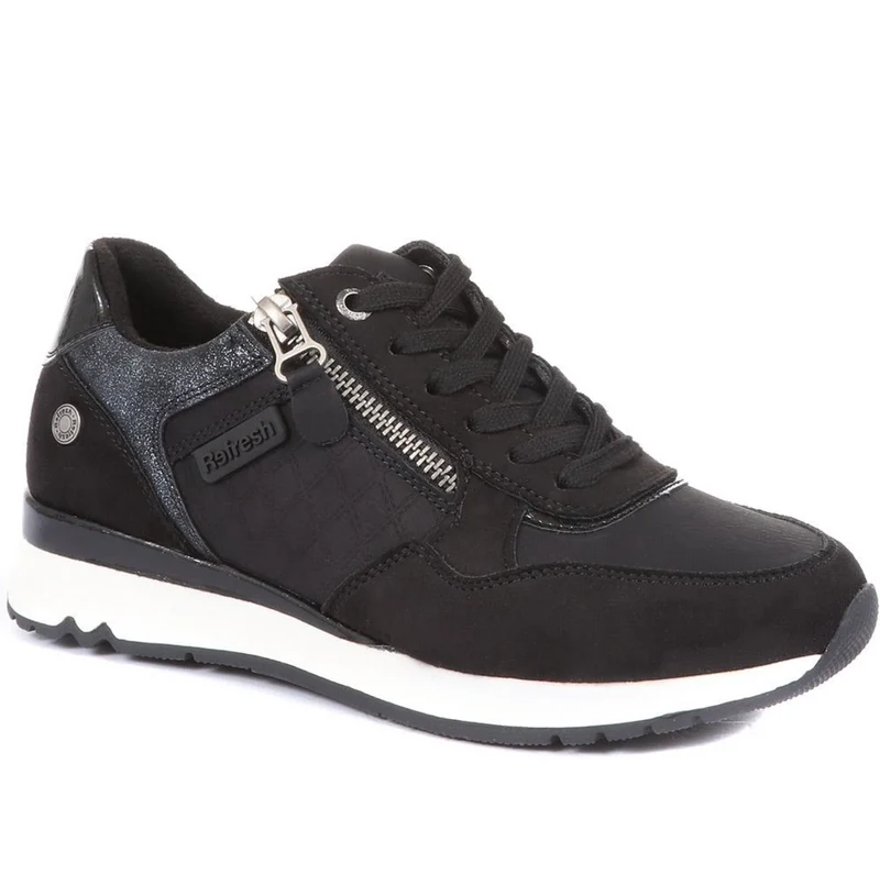 Refresh Mode-Sneaker für Damen – Schwarz