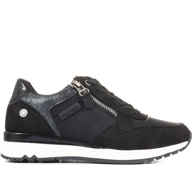Refresh Mode-Sneaker für Damen – Schwarz