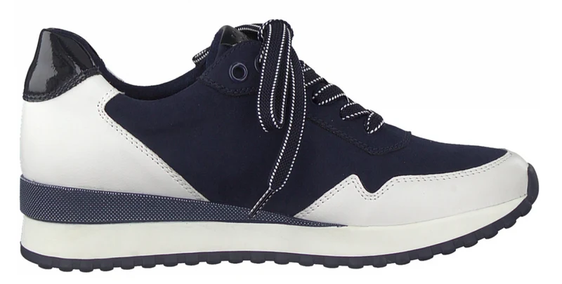 Marco Tozzi Damen Trainer - Weiß / Marineblau