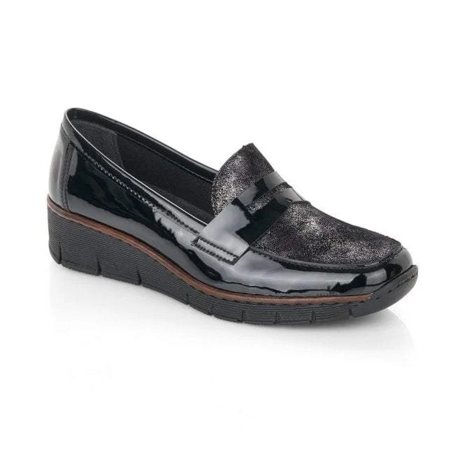 Rieker Modischer Damenschuh - Schwarz