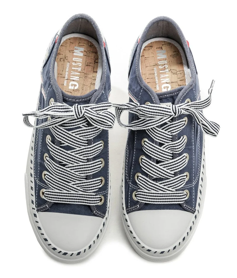 Mustang Modische Damen-Sneaker – Jeansblau