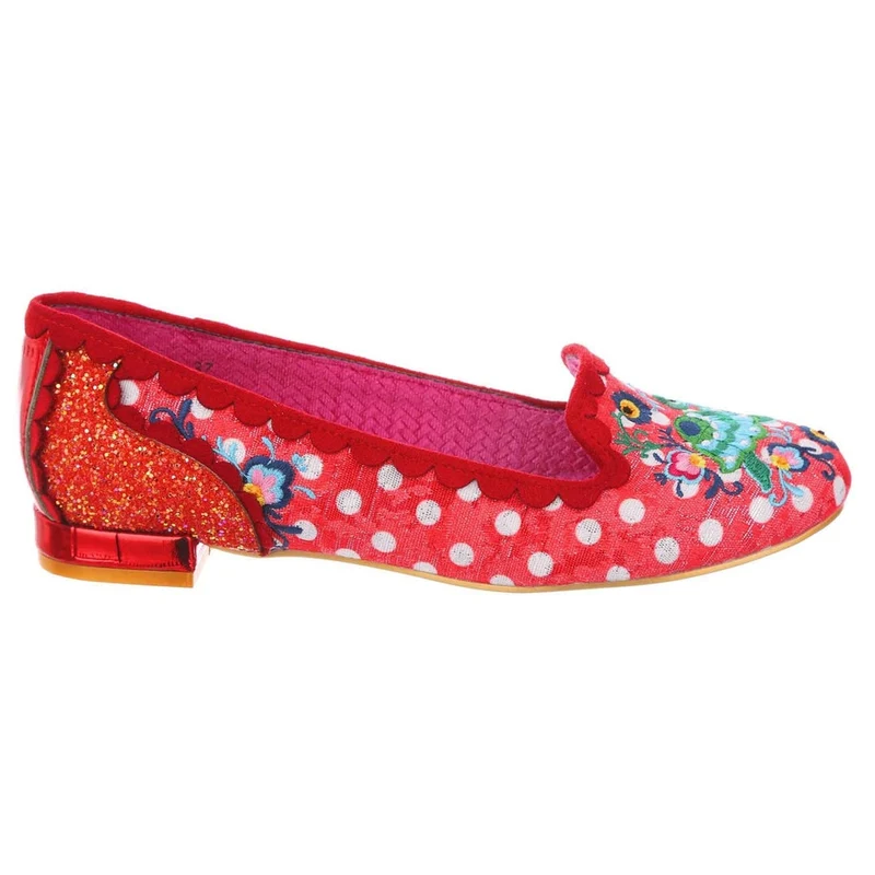 Irregular Choice Womens Oh Darling Damen-Flats - Rot
