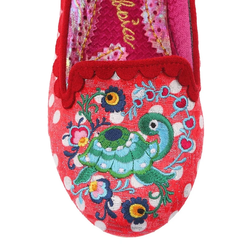 Irregular Choice Womens Oh Darling Damen-Flats - Rot