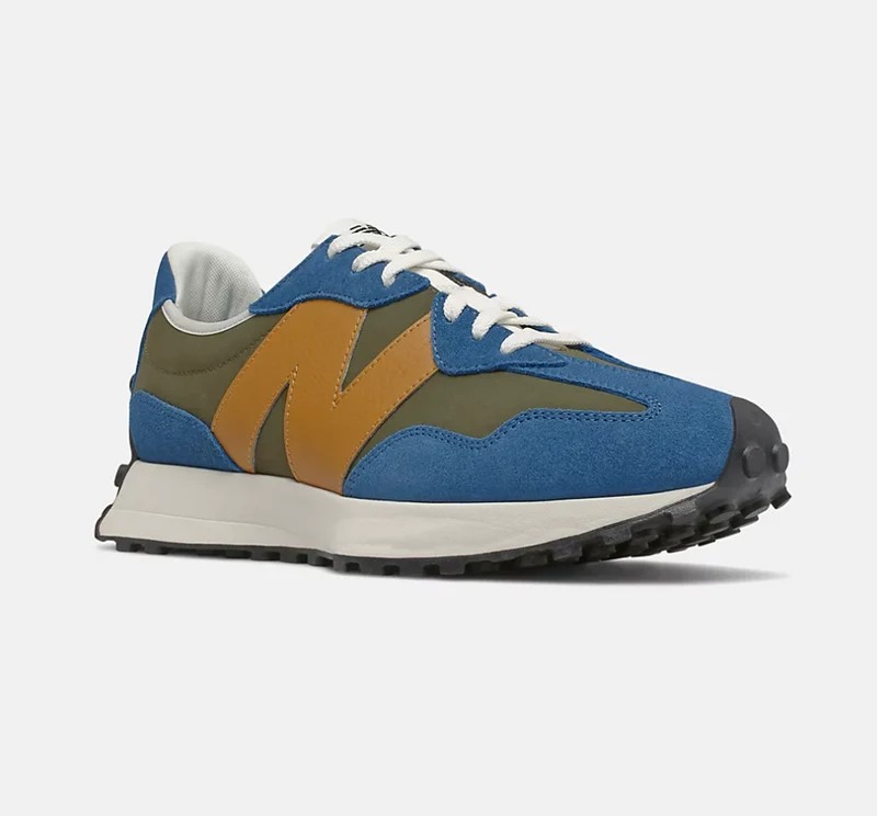 New Balance Herren 327 Fashion Trainer – Blau / Schwarz