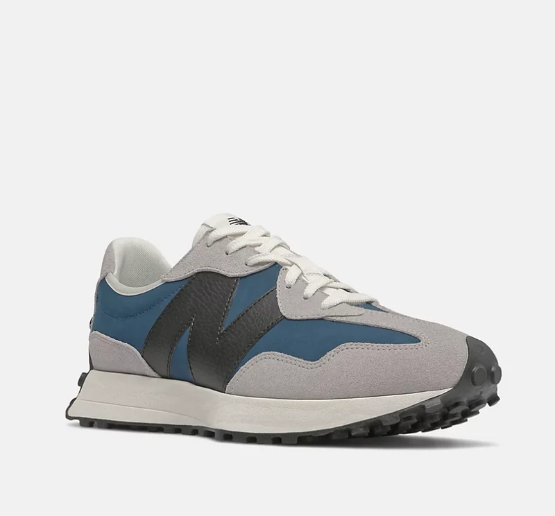 New Balance Herren 327 Fashion Trainer – Blau / Schwarz