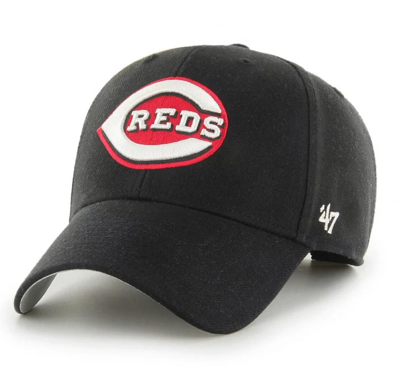 '47 Brand Unisex Cincinnati Reds MVP Cap – Schwarz