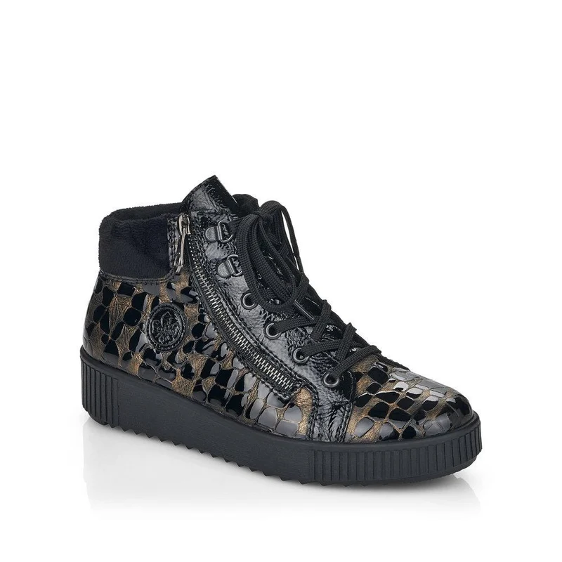 Rieker Gefütterter Damen-Modestiefel - Schwarz