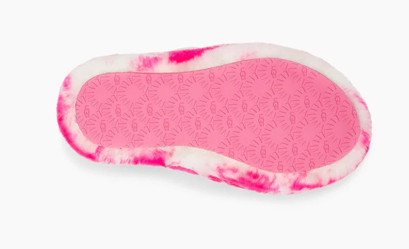 UGG Kids Fluff Yeah Marble Slide – Pink Rose / Seashell Pink