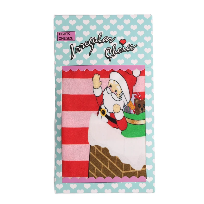 Irregular Choice Weihnachtsstrumpfhose für Damen – Rot