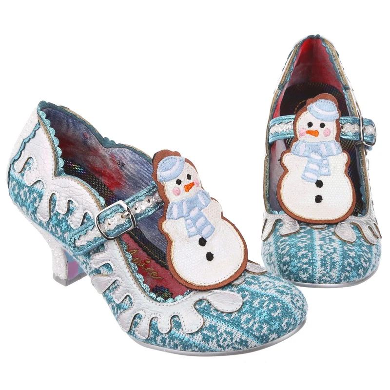 Irregular Choice Damen Frosty Friends Mittelhoher Absatz – Blau