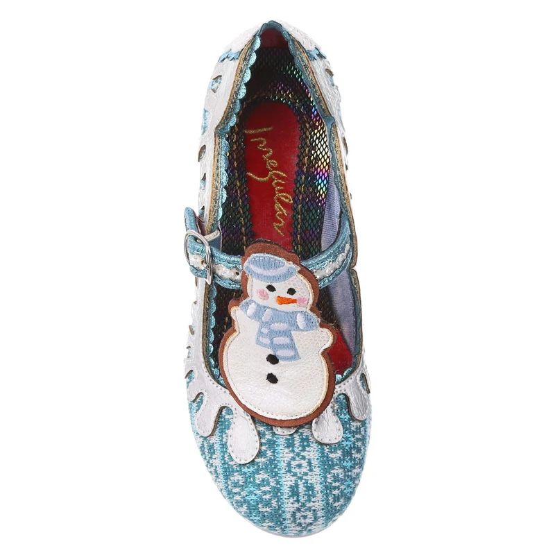 Irregular Choice Damen Frosty Friends Mittelhoher Absatz – Blau