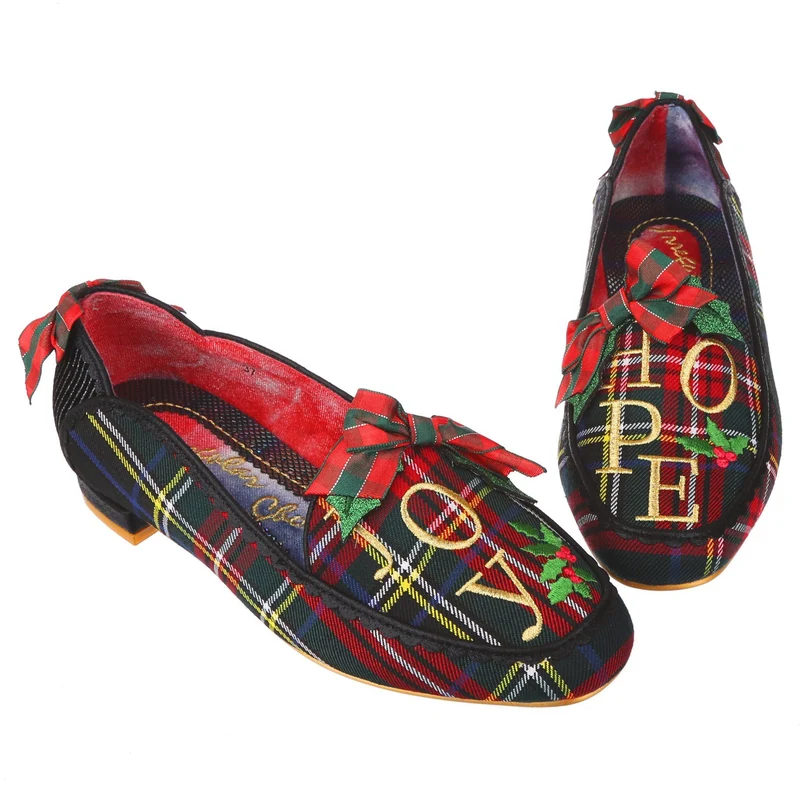 Irregular Choice Damen Fireside Chat Flat – Schwarz