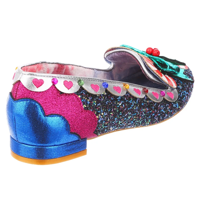 Irregular Choice Damen Yule Love This Flat - Schwarz