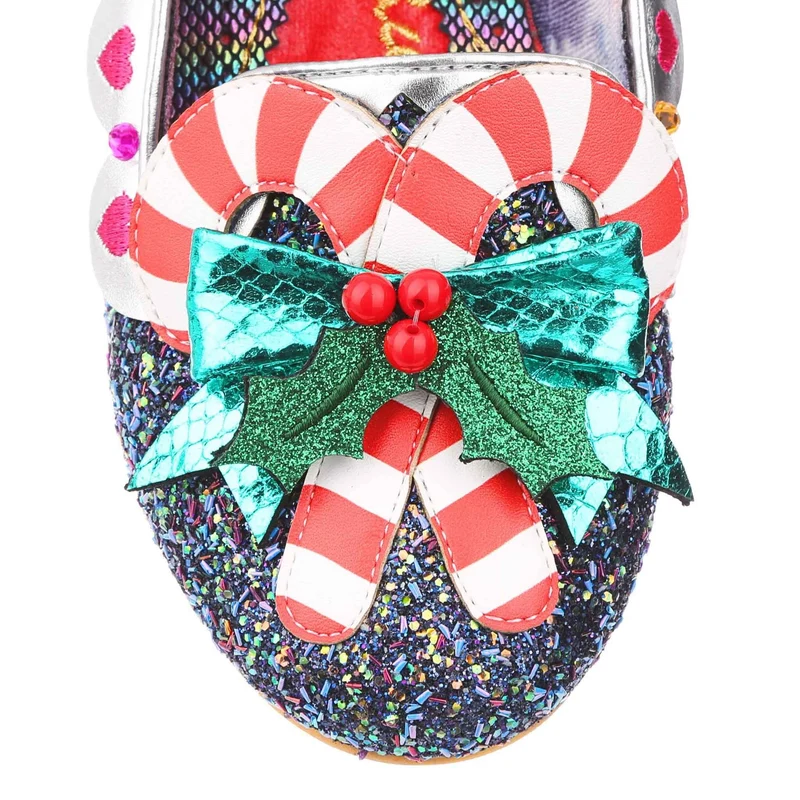 Irregular Choice Damen Yule Love This Flat - Schwarz