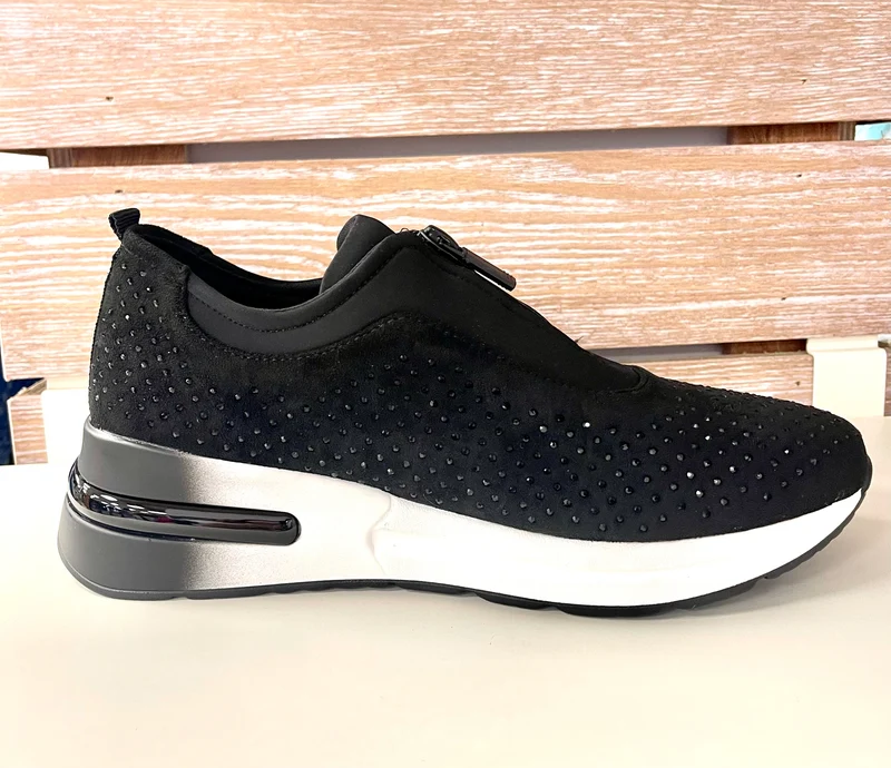 Una Healy Damen Love Hurts Fashion Sneaker – Schwarz