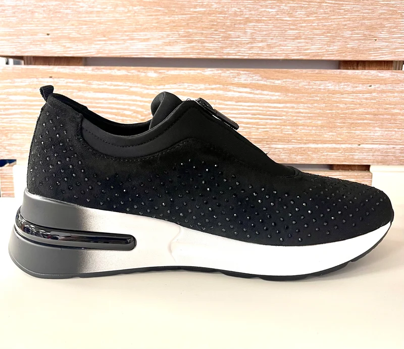 Una Healy Damen Love Hurts Fashion Sneaker – Schwarz