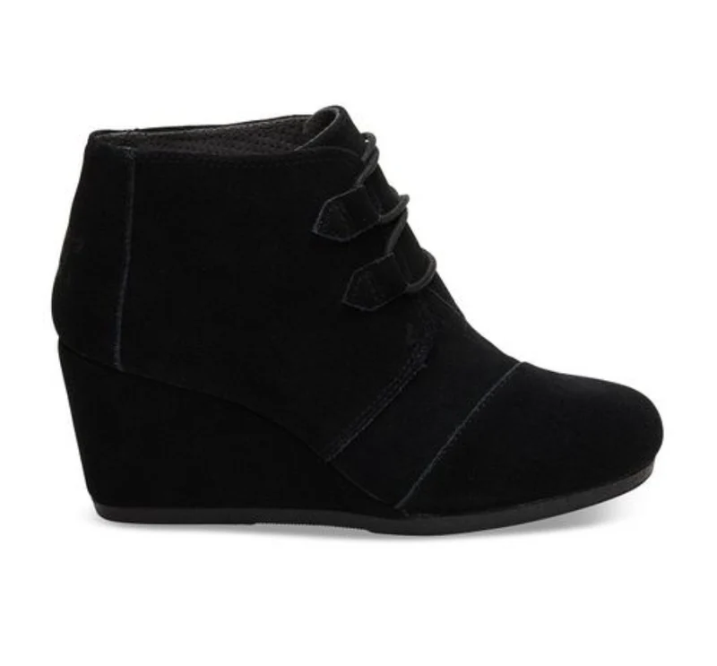 TOMS Kala-Stiefel mit Keilabsatz für Damen – Schwarz